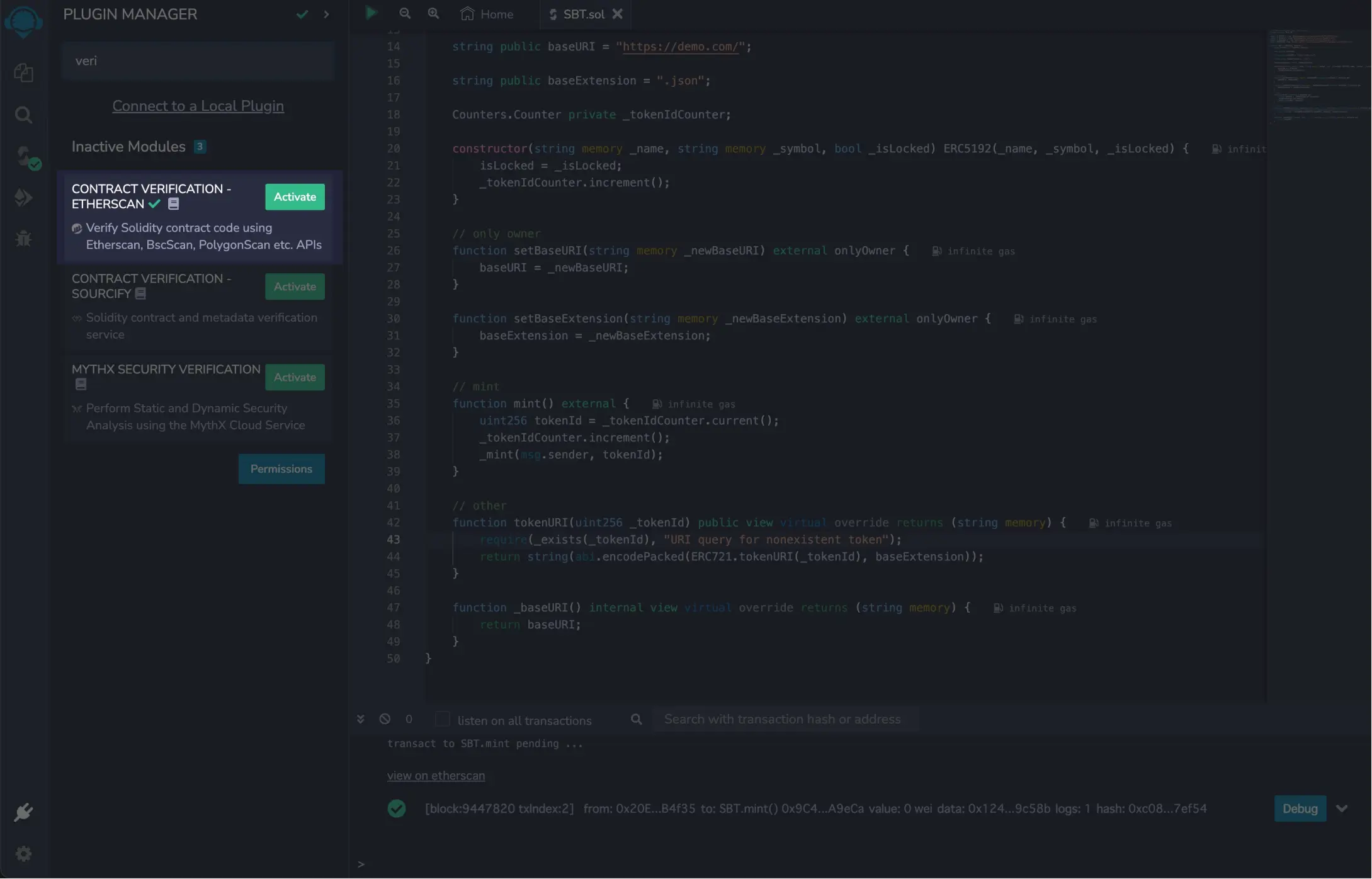 Remixのverifyのプラグイン